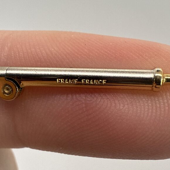 LOGO Paris Eyeglasses Half Rim Metal Frame 006 Gold Cream France 80's. - Picture 11 of 16